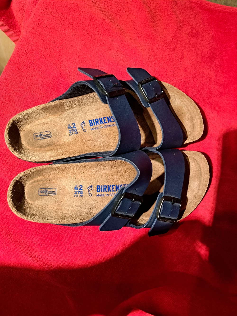 Birkenstock Arizona Double Strap Sandals in Navy